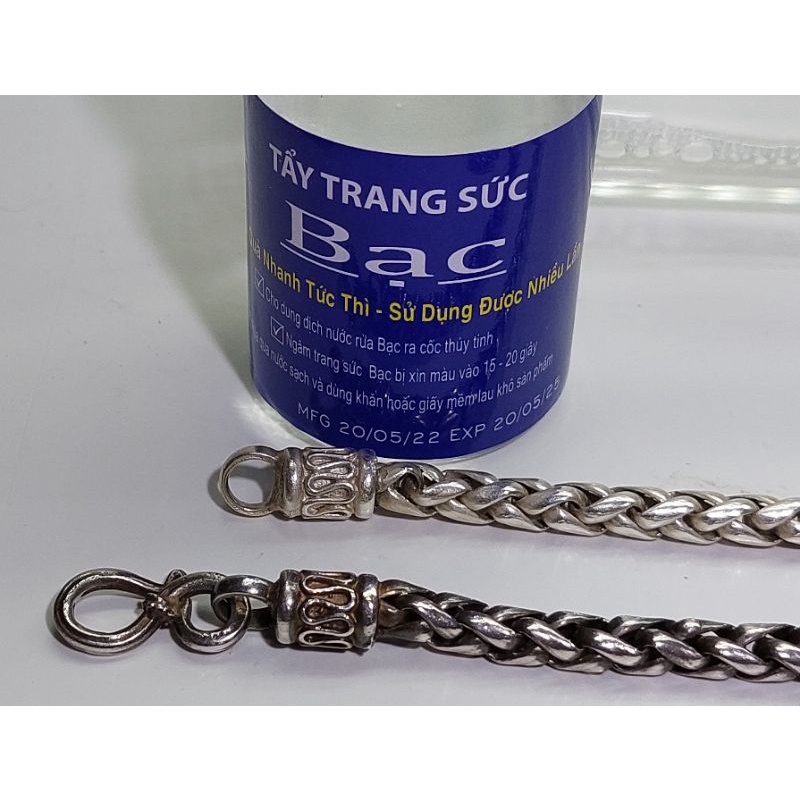 Nước rửa Bạc _ Đ-H Dung dịch sửa chữa làm sáng Bạc như mới .50ml