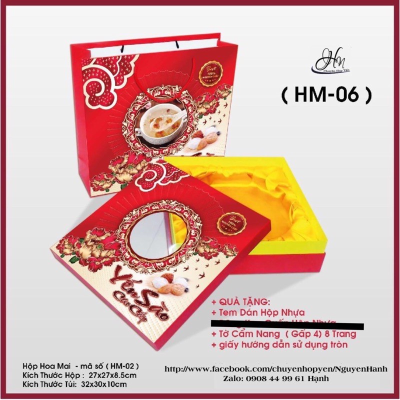 BỘ HM-NS ĐỰNG YẾN SÀO 100g TINH