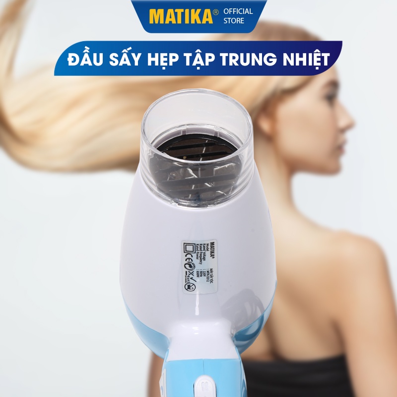 Máy Sấy Tóc Mini MATIKA 650W MTK-3312