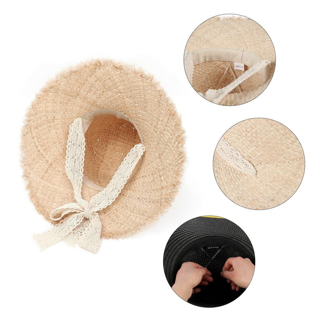 Mũ cói thắt nơ thời trang dạo biển dễ phối đồ dành cho nữ