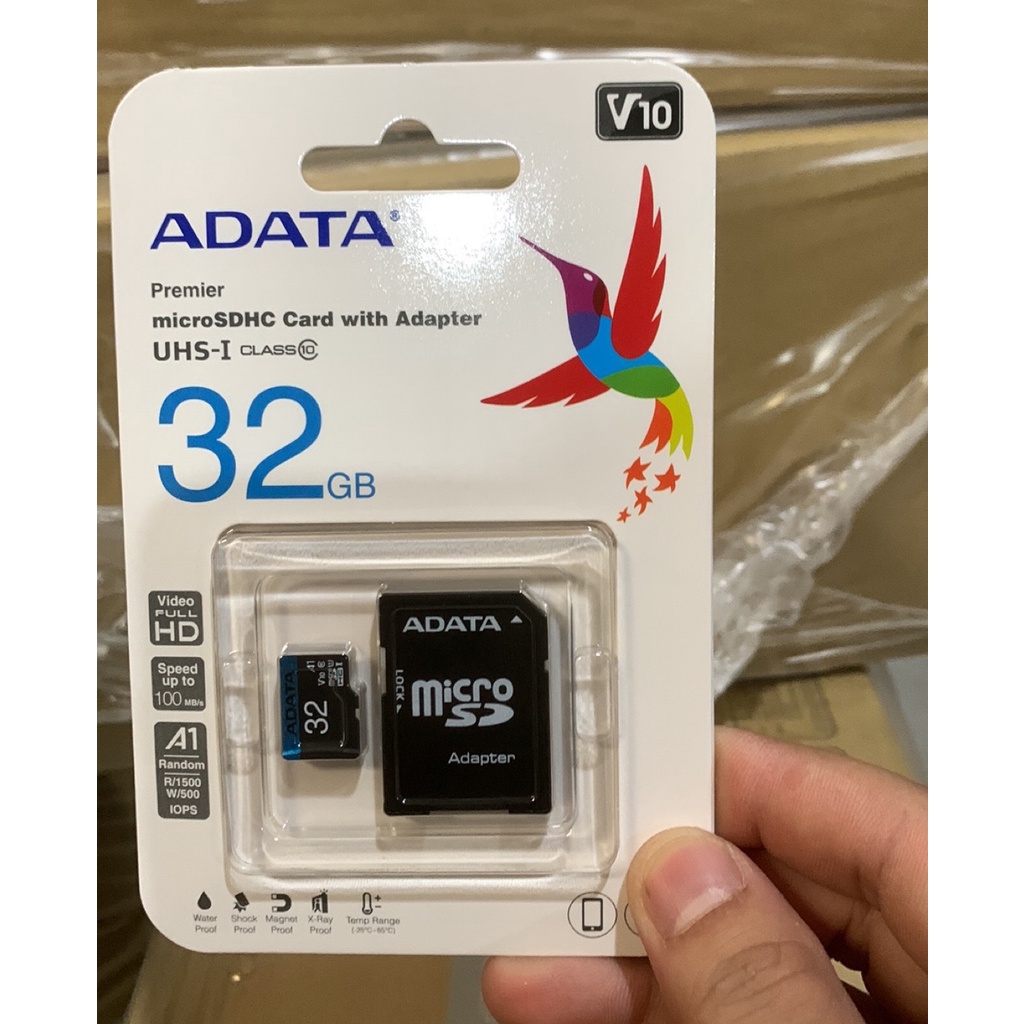 Thẻ nhớ ADATA 32GB UHS-I MICRO SD CLASS10 - Bảo hành 5 năm - Chính hãng