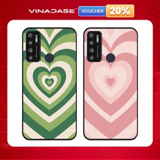 Ốp lưng Vina Case Vsmart Joy 3/Joy 4/Bee 3/...Silicone TPU dẻo đen viền bảo vệ camera in hình Trái tim