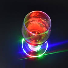 💥 Đèn LED mini trang trí đế có keo dán dưới hoặc lót cốc ly lấp lánh nhấp nháy sang chảnh 💥HÀNG CÓ SẴN💥 000205