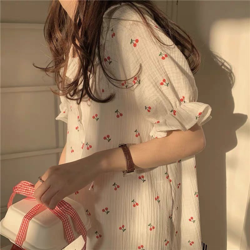 bộ váy ngủ cherry sleep v2 | BigBuy360 - bigbuy360.vn