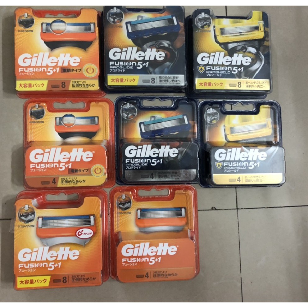 [Hàng Nhật nội địa] Lưỡi dao cạo râu thay thế gillette fussion 5 + 1