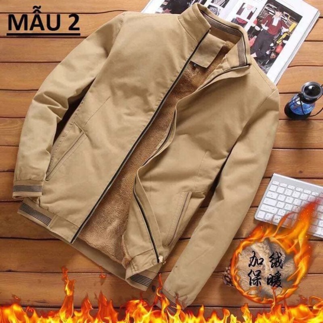 Áo khoác KAKi nam lót lông