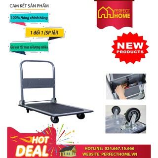 BÃO SALE {Hàng chính hãng} Xe đẩy hàng 4 bánh sàn thép FujiE ADVINDEQ TL-170