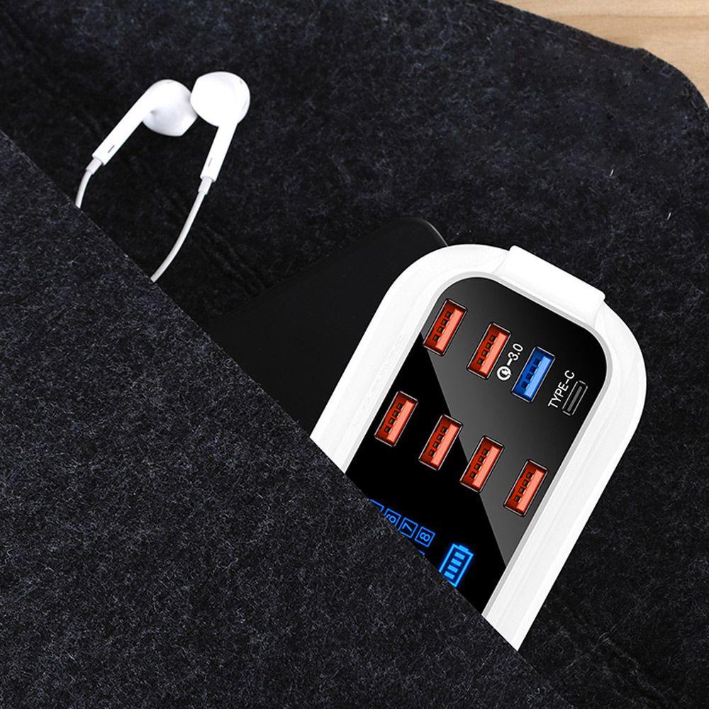 BTLIMER Củ Sạc Nhanh Với 8 Cổng USB Có Màn Hình LED Hiển Thị
