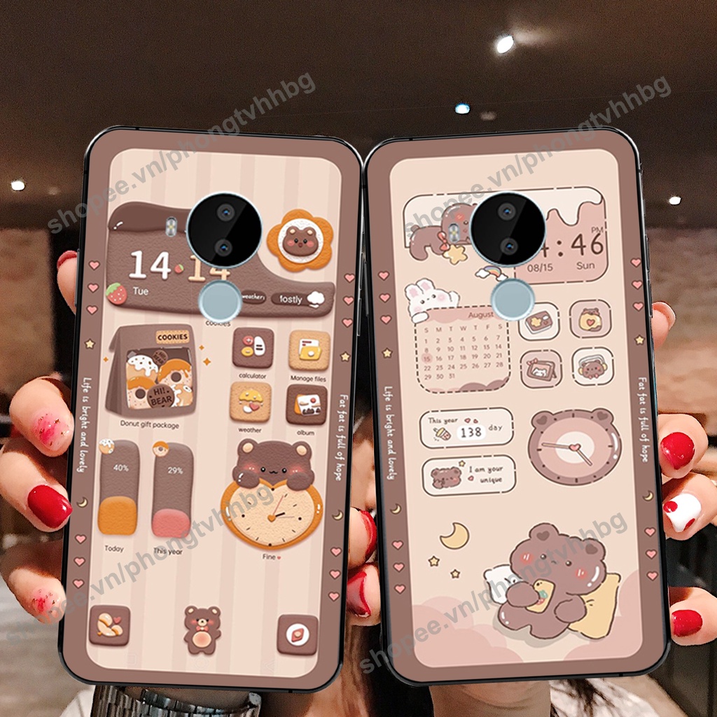 Ốp lưng Nokia 3.4 - Nokia C20 - Nokia C30 - Nokia G20 gấu,thỏ trắng , đồng hồ dễ thương cute cực đẹp