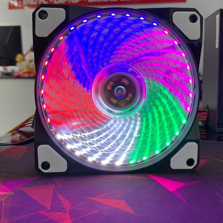 Quạt chip Fan Box - Quạt chip LED 5 màu cho máy tính hàng siêu đẹp