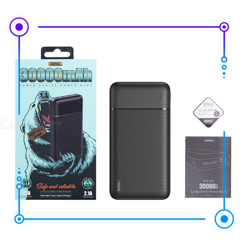 Pin Dự Phòng Remax Rpp-167 30.000mah [BẢO HÀNH 1 ĐỔI 1]