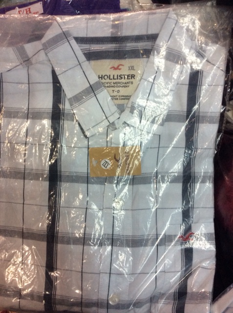 Áo Sơ mi HOLLISTER Tay Ngắn sọc kẻ | BigBuy360 - bigbuy360.vn