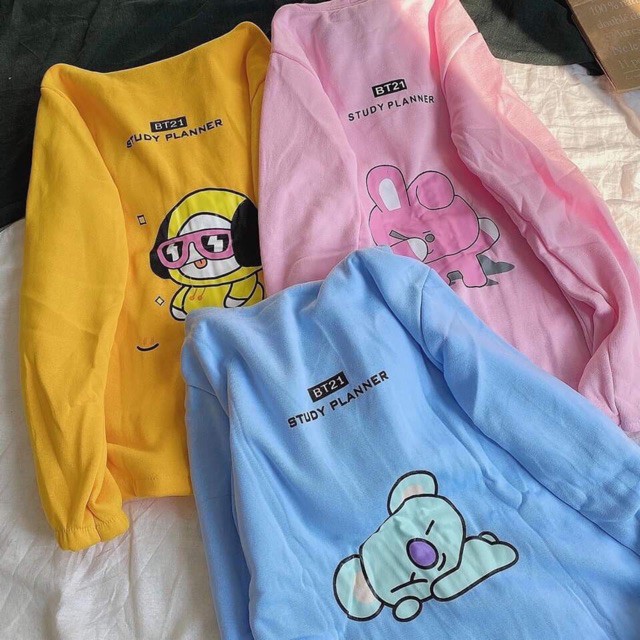 Áo khoác Nỉ BT21 (BTS) form Unisex