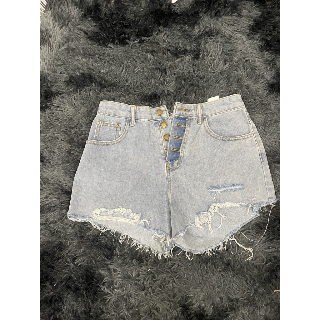 Quần short jean QC new, cá tính, không sợ bay màu, dãn jean