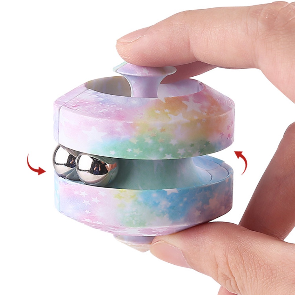 COD Metal Pinball Puzzle Toys，Fun Mind-Tickling Toy,Rotating Magic Bead Fingertip Toys，Fidget Spinner Magic Cube Toys，Relieve Stress Magic Rubik Cube Bean，Infinity Cube Fidget Toy fortunely.vn