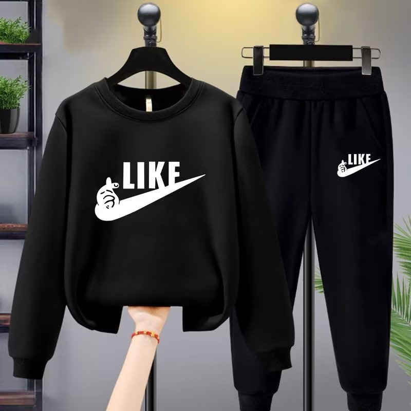 Set BXPB gồm áo nỉ dài tay cổ tròn và quần dài thời trang cho bé