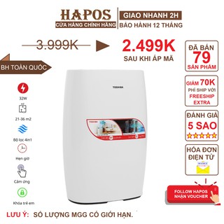 Máy Lọc Không Khí 4 Lớp Lọc Inverter Toshiba CAF-N30(W)VN (Lọc Bụi Khử Mùi Cảm Biến) Phòng 36m2