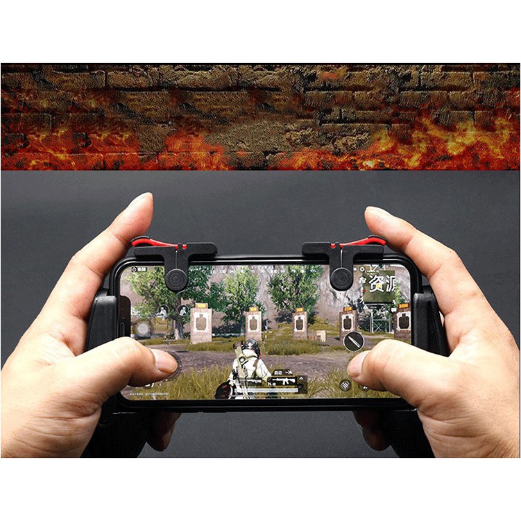 Bộ 2 nút bấm chơi game D9 Pubg Chơi Pubg, Ros, Free Fire, Knight Out dạng móng gà bản nâng cấp của C9 Phặn Phặn