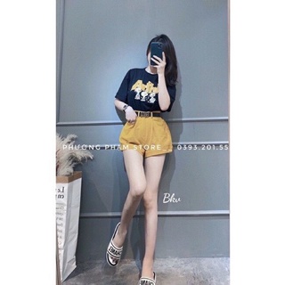 sét áo thun _quần sọt kèn đai