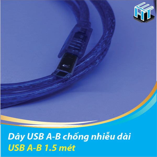 DÂY USB A-B CHỐNG NHIỄU DÀI 1.5 MÉT