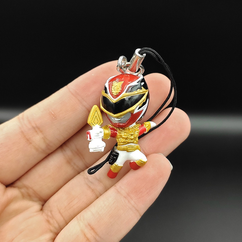 Móc khóa mô hình nhân vật figure SIêu nhân Tensou Sentai Goseiger 3 hàng chính hãng Bandai