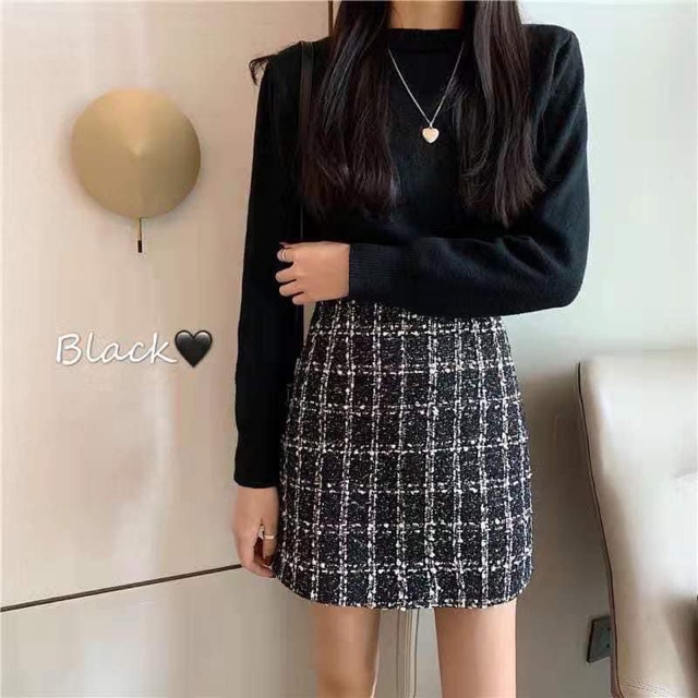 (có ảnh thật) chân váy dạ dáng chữ A dành cho nữ bốn mùa | BigBuy360 - bigbuy360.vn