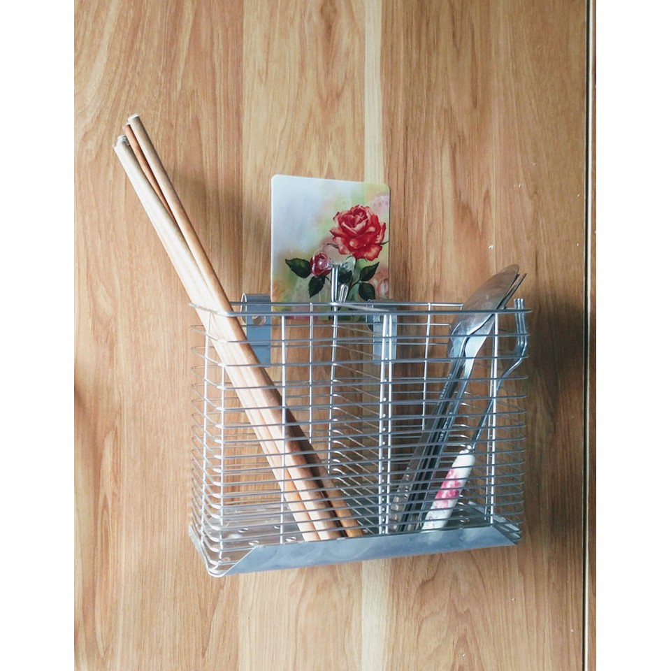 Ống đựng đũa muỗng thìa inox 100% siêu bền đẹp, không han gỉ