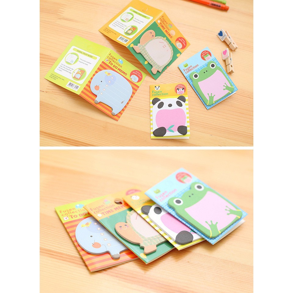 Giấy Nhớ Giấy Ghi Nhớ Giấy Ghi Chú Giấy Note Động Vật Dễ Thương Siêu Cute