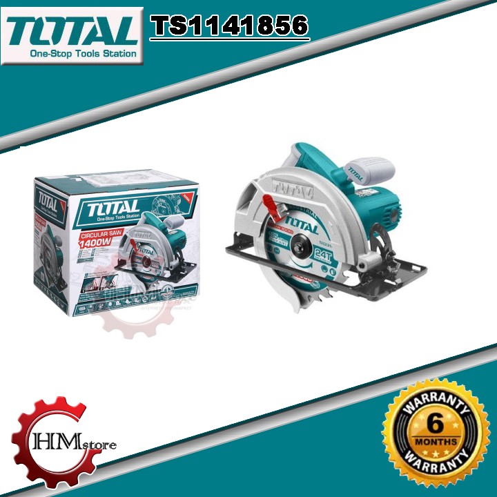 [TOTAL C/hãng] Máy cưa gỗ cầm tay TOTAL TS1141856 lưỡi cưa 185mm 1400w bảo hành 6 tháng