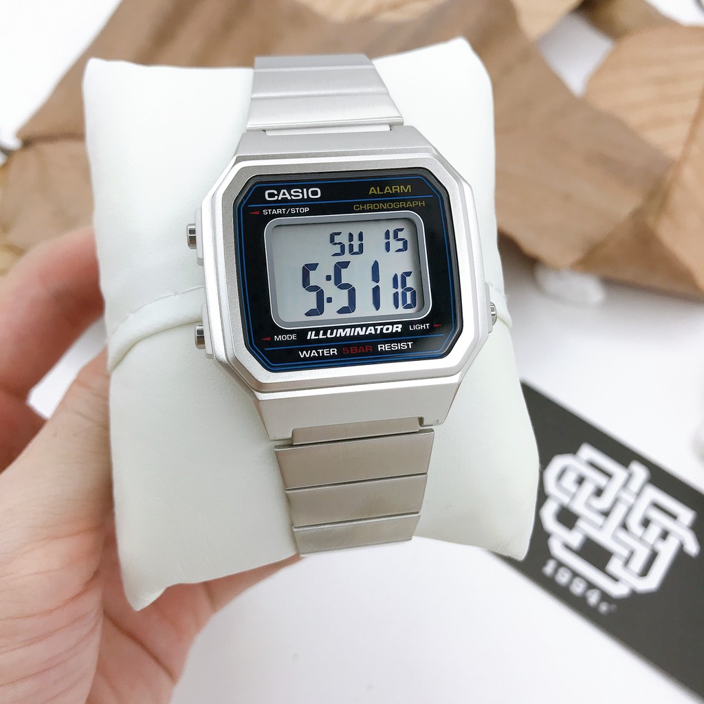 Đồng hồ nam Casio B650 / B650WD-1A dây thép không gỉ, chống nước, hàng chính hãng