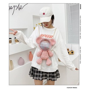[CÓ ẢNH THẬT] TÚI HANDMADE TỰ ĐAN GẤU❤