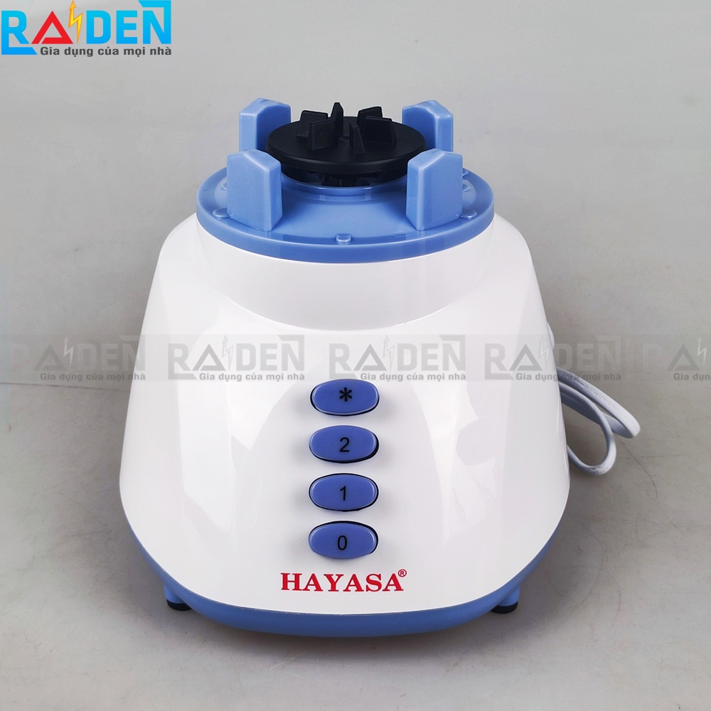 Máy xay sinh tố 3 cối Hayasa HA-0181 với công suất 350W, cối sinh tố bằng thủy tinh 1.2L