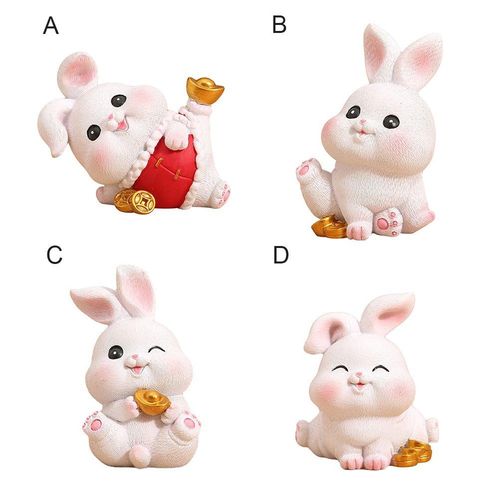 CONOPERY Mô Hình Chú Thỏ Bằng Resin Trang Trí Nhà Cửa / Sân Vườn