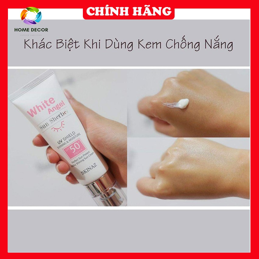 [Chính Hãng]Kem Chống Nắng White Angel Sun Sherbet Skinaz Hàn Quốc ,Kem Chống Năng Cao Cấp,Kem Chống Nắng Mẫu Mới 2020