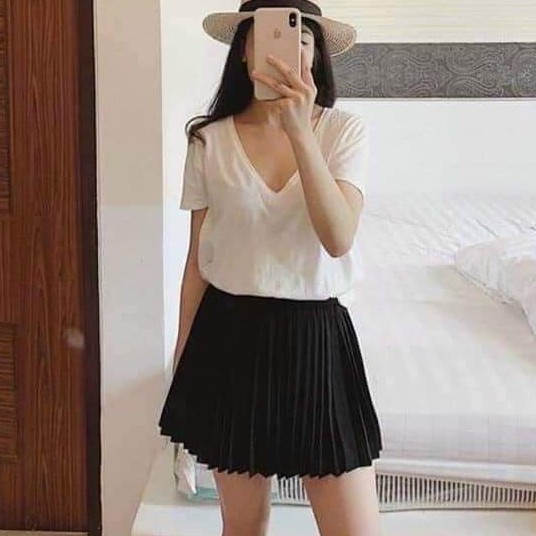 [ Mã WASTAPR giảm 10K đơn 50K] Bán sỉ chân váy xếp li shynstores dáng ngắn cạp chun siêu hot | BigBuy360 - bigbuy360.vn