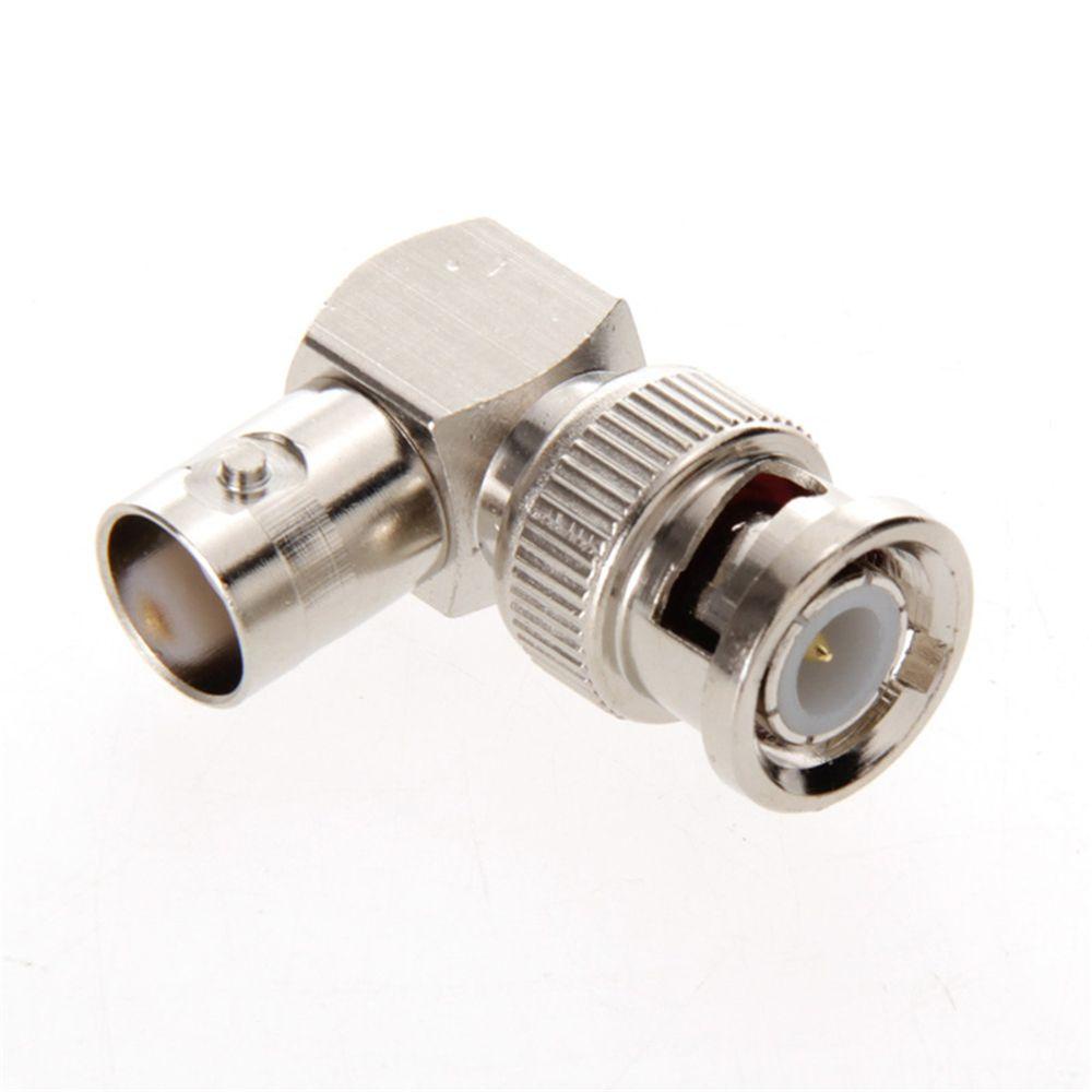 ELEGANT Đầu Nối RF Góc 90 Độ Bằng Kim Loại Chất Lượng Cao° Phích Cắm BNC Chuyển Đổi Đầu Đực Sang Đầu Cái Chuyên Dụng