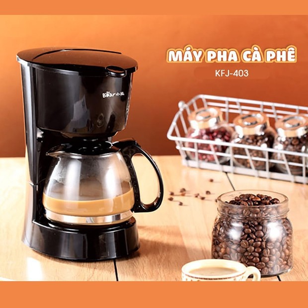⚡CHÍNH HÃNG⚡ Máy pha cà phê KFJ-403 cực kỳ tiện lợi, Thiết kế sang trọng, Dễ sử dụng, Pha được nhiều loại cafe Siêu HOT