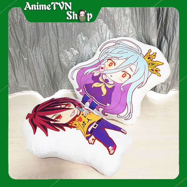 Nhồi bông in 2 mặt Anime Manga No game no life - 40 Cm - Siêu dễ thương ôm cực đã