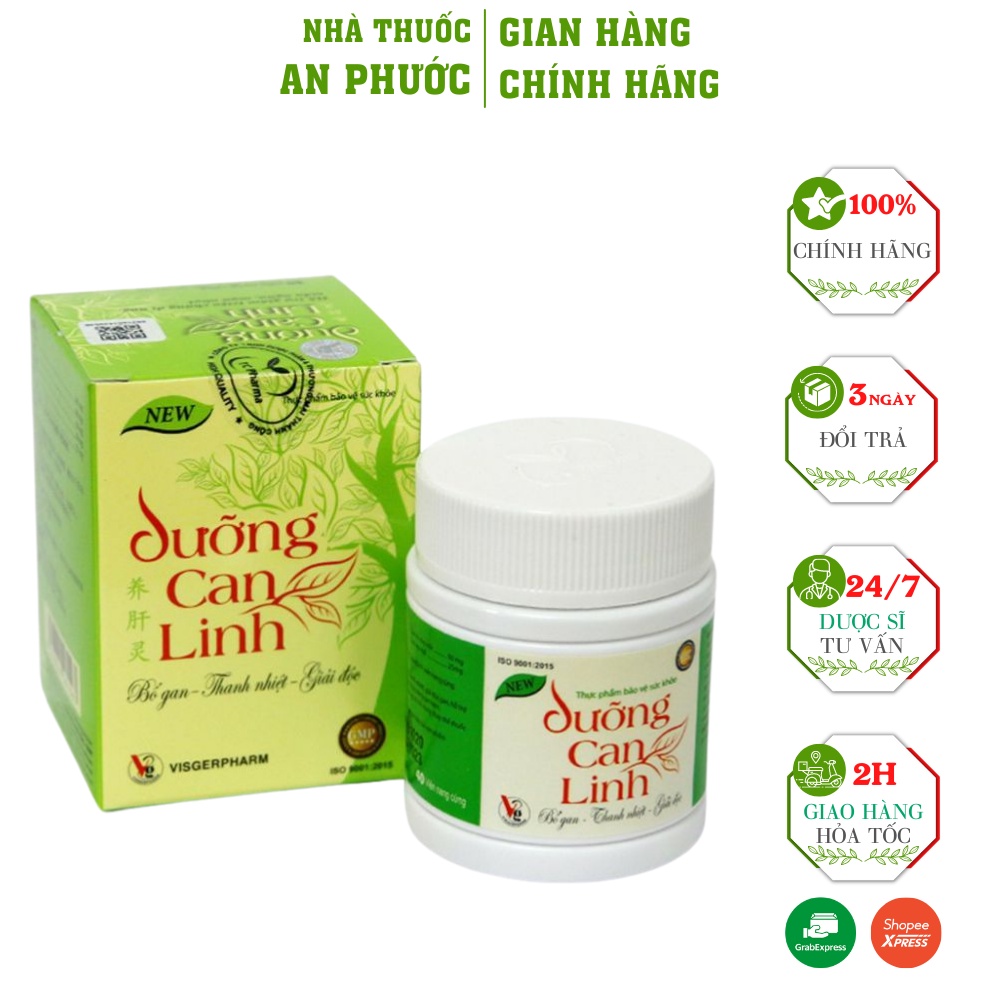 Dưỡng Can Linh ⚡ CAM KẾT CHẤT LƯỢNG  ⚡ Tăng cường chưc năng thải độc của gan, giúp làm mát gan, thanh nhiệt