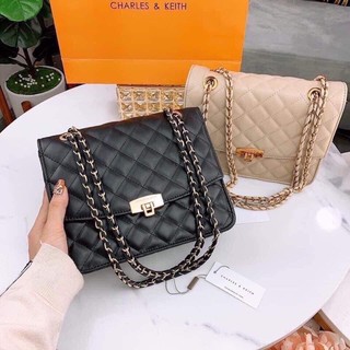 Túi trần trám cnk , trần ô khoá gập xuất dư size 24 hot hit ( Sẵn - Có Hộp )