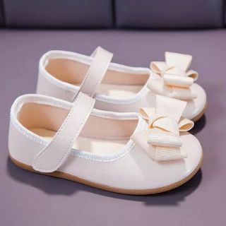 Giày búp bê nơ bé gái màu be sz 30( chân14.5-15cm)