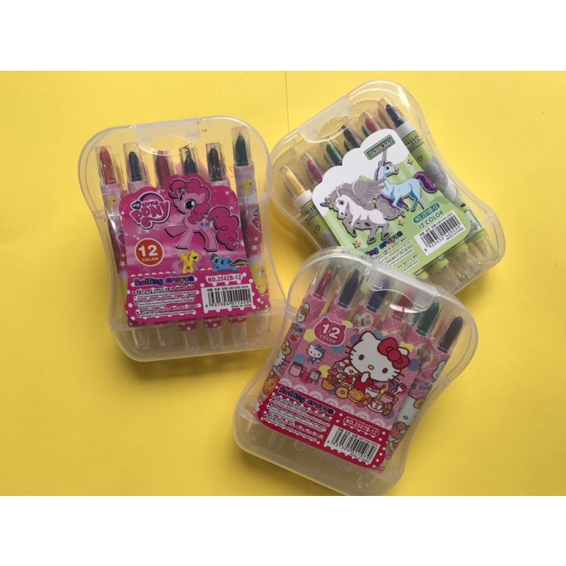 Bút sáp màu vặn 12/18/24 màu Cao cấp