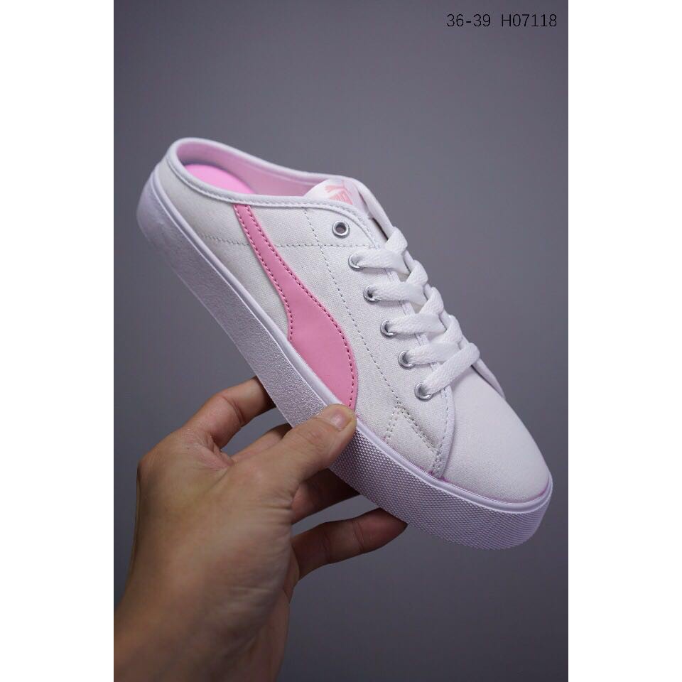Giày Lười Puma Bari Mule Vải canvas Thiết Kế Đơn Giản Cá Tính Phù Hợp Với Cả Nam Và Nữ
