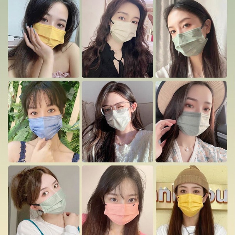 Khẩu Trang Y Tế Morandi 2022 Thoáng Khí Màu Sắc