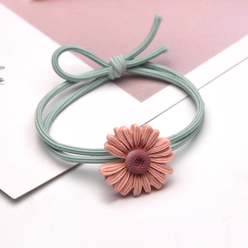 Dây cột tóc hình hoa hướng dương đáng yêu cho bé gái