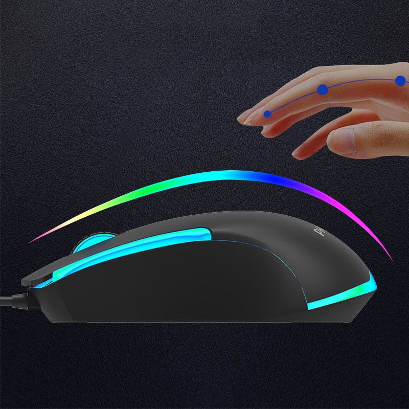 Chuột chơi Game có dây Philips SPK 9314 1200DPI đèn led RGB nhiều màu đầm tay dùng văn phòng cực tốt