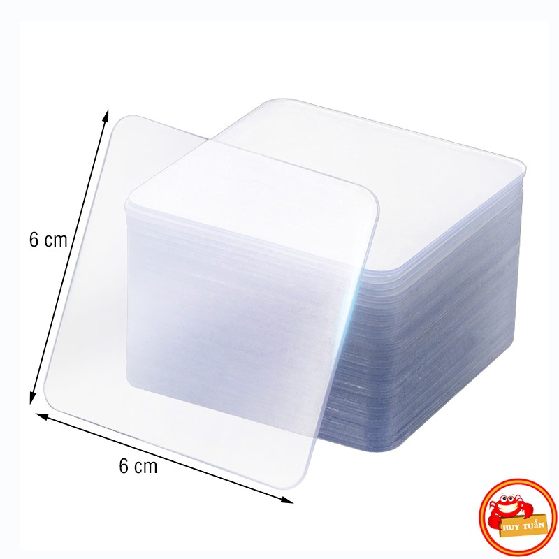 Miếng băng keo 2 mặt trong suốt 6x6cm (BK6x6)