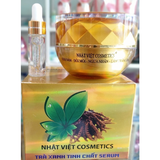 Kem nám - Đồi mồi - Ngừa nhăn - Làm trắng da - Nhật Việt Trà xanh 20g