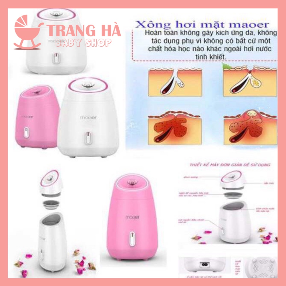 Máy Xông Mặt Maoer Thảo Dược, Máy Phun Sương Chăm Sóc Da Mặt Bảo hành 12 Tháng