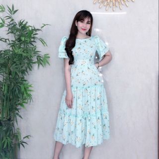 Đầm voan hoa nhí combo chọn live.